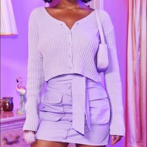 pretty little thing lilac cardigan